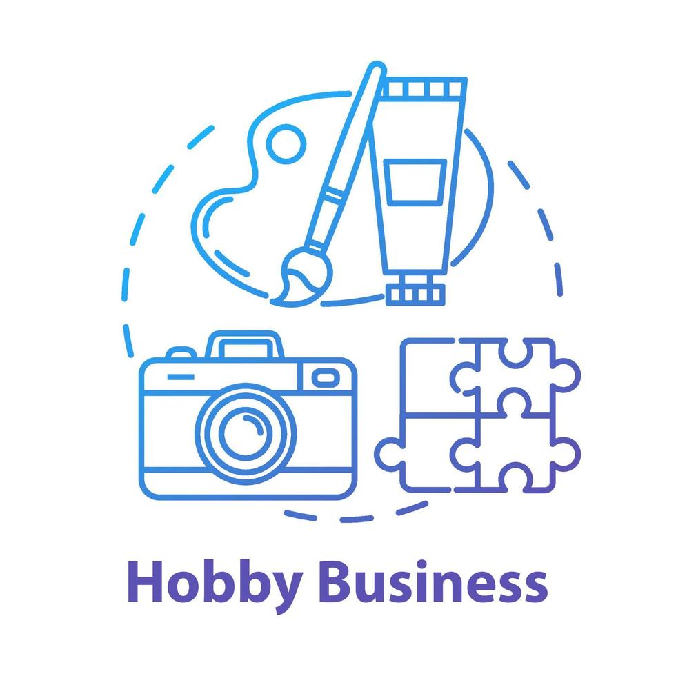 Symbol für das Hobby-Geschäftskonzept vektor
