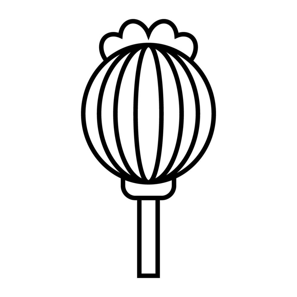 Opium Symbol. Opium Mohn. Vektor. vektor