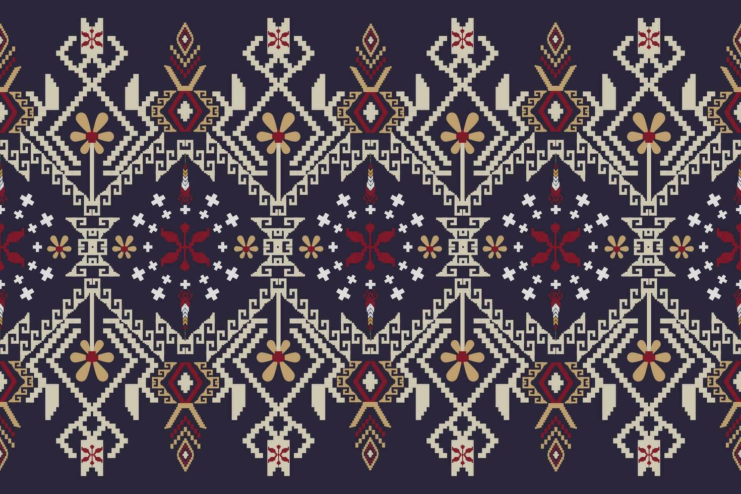 skön sömlös korsa sy mönster.geometrisk etnisk orientalisk mönster traditionell background.aztec stil, abstrakt, vektor, illustration.design för textur, tyg, kläder, inslagning, dekoration, matta. vektor