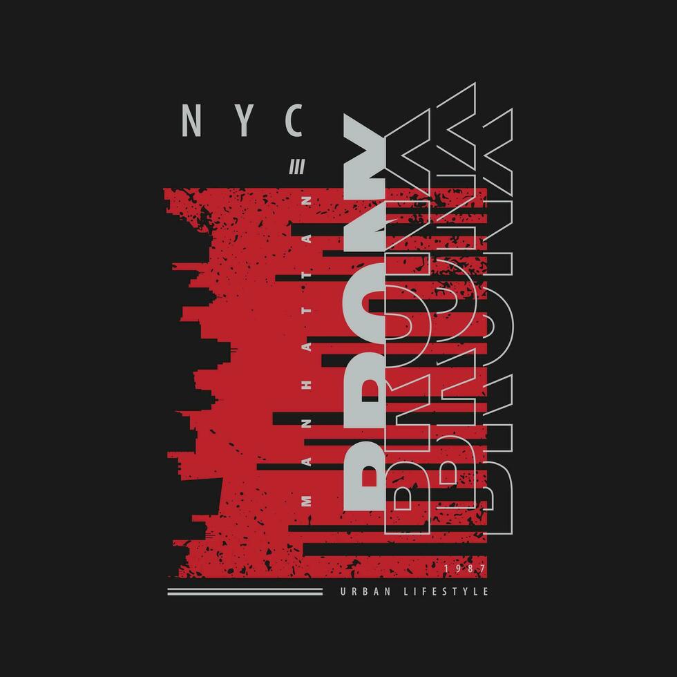 Vektor-Illustration der Vintage-Stil-Typografie. New York City, perfekt für T-Shirts, Hoodies, Prints etc. vektor