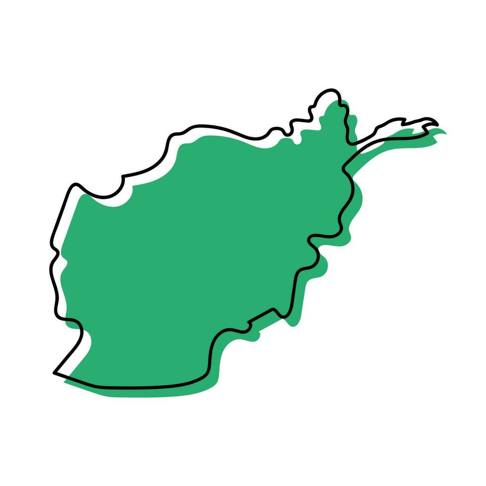 modern Afghanistan Karte Symbol. Vektor. vektor