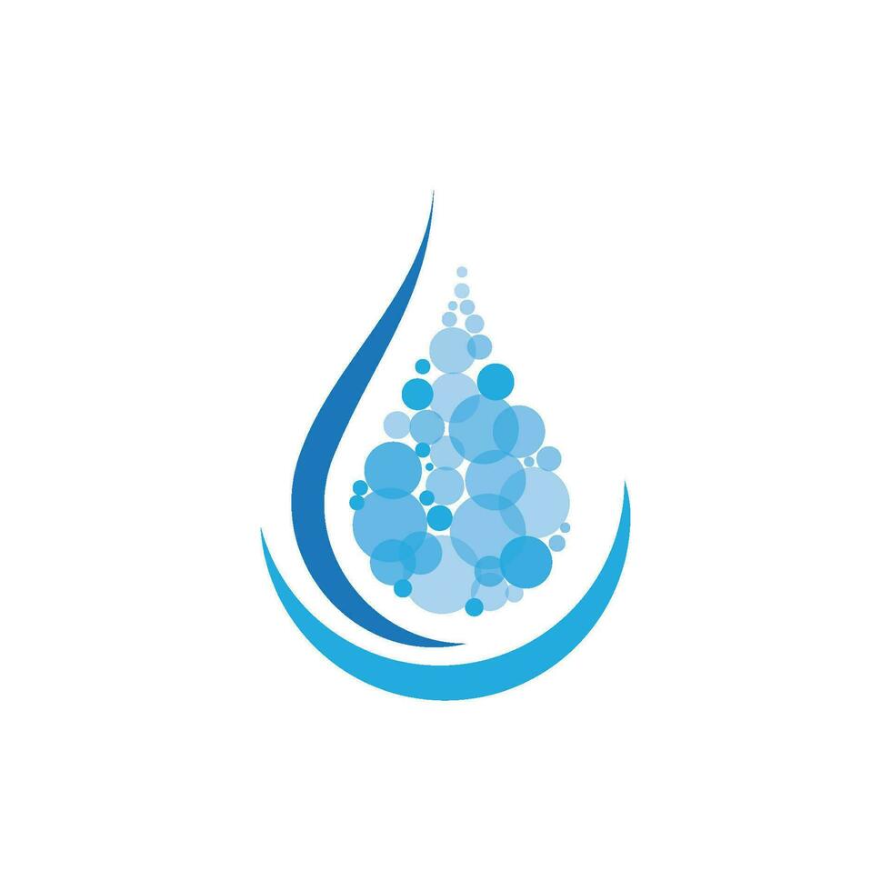 Wassertropfen-Logo-Vorlage vektor