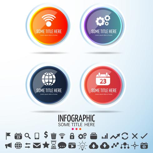 Infografiken-Designvorlage vektor