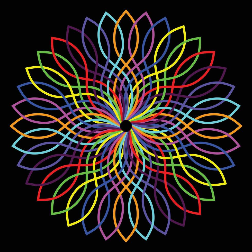 lyxig mandala design vektor