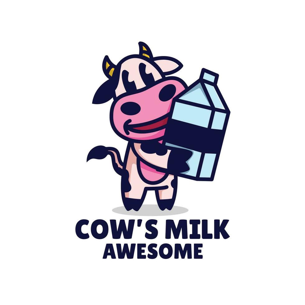 Kuh Milch Logo vektor