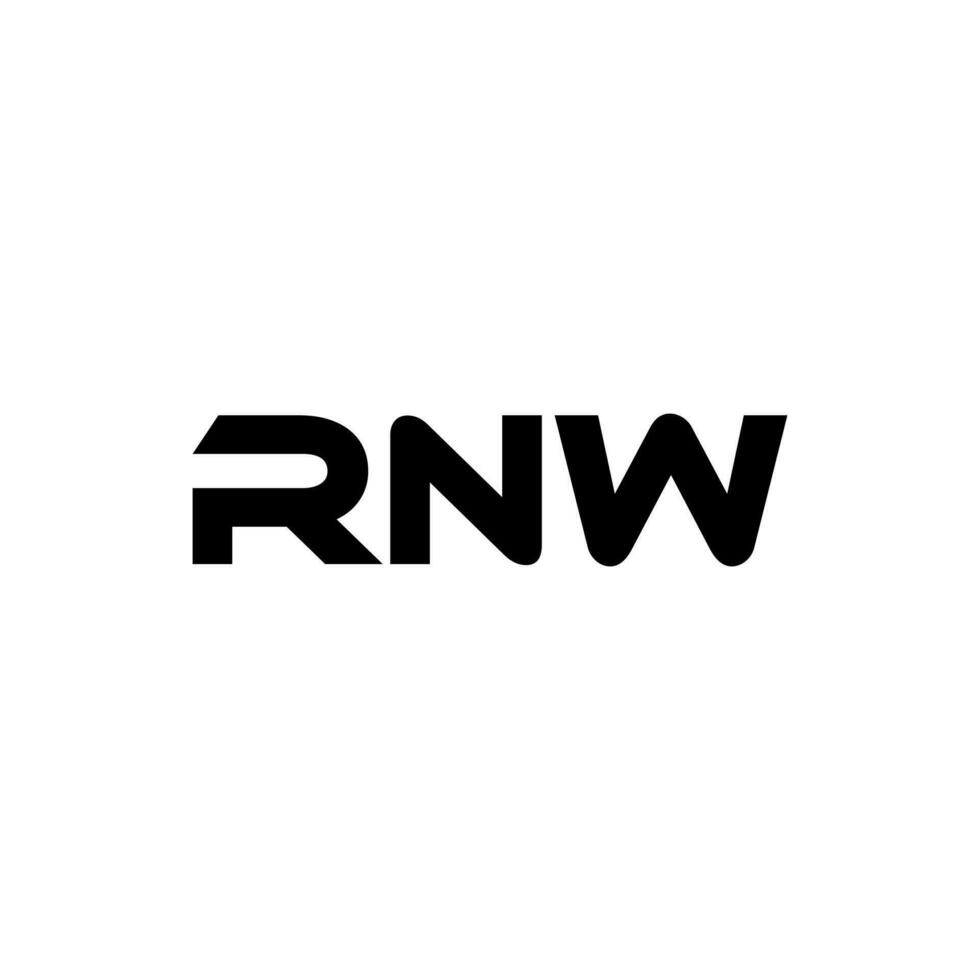 rnw brev logotyp design, inspiration för en unik identitet. modern elegans och kreativ design. vattenmärke din Framgång med de slående detta logotyp. vektor