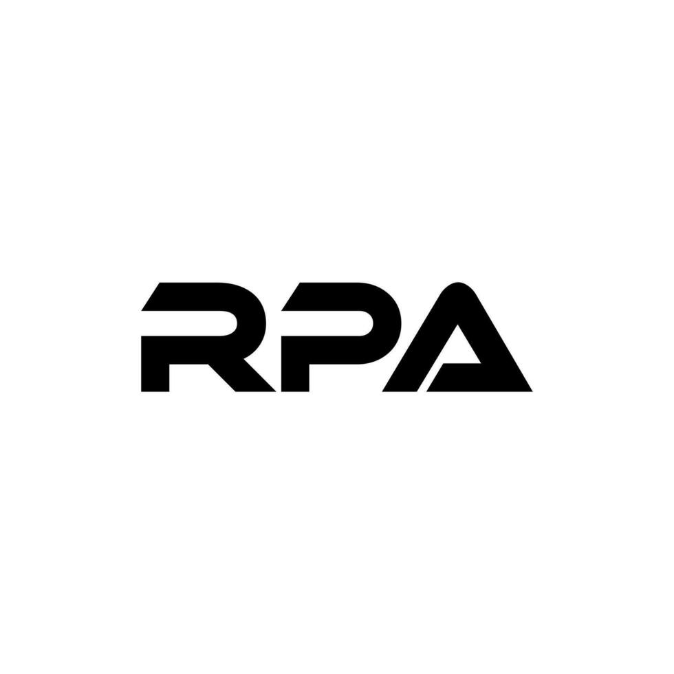 rpa Brief Logo Design, Inspiration zum ein einzigartig Identität. modern Eleganz und kreativ Design. Wasserzeichen Ihre Erfolg mit das auffällig diese Logo. vektor