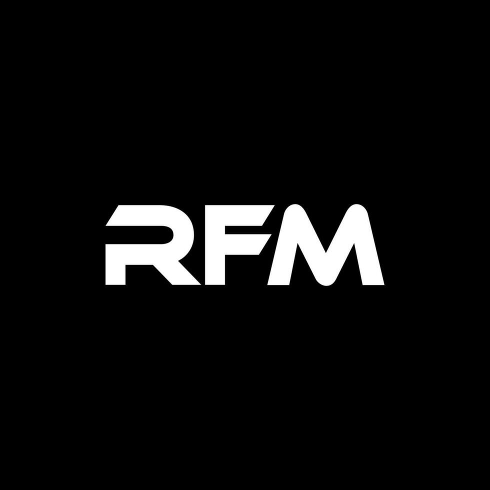 rfm Brief Logo Design, Inspiration zum ein einzigartig Identität. modern Eleganz und kreativ Design. Wasserzeichen Ihre Erfolg mit das auffällig diese Logo. vektor