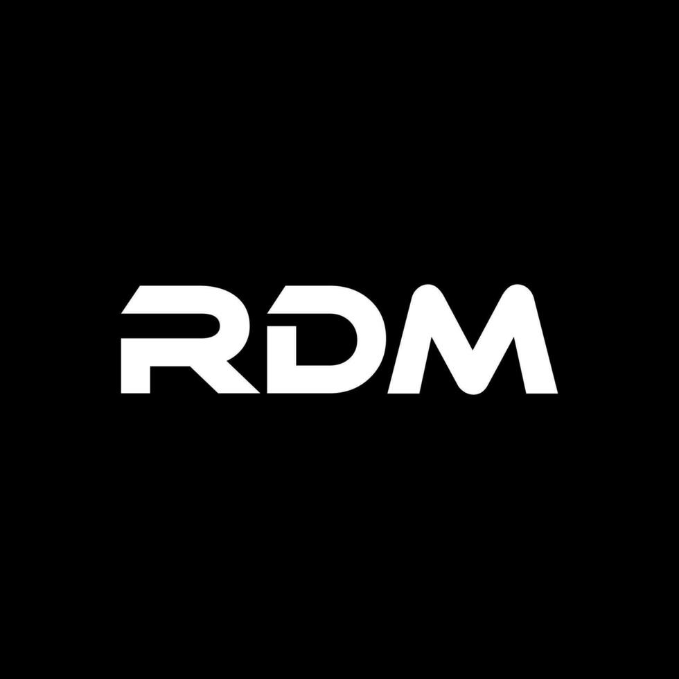 rdm brev logotyp design, inspiration för en unik identitet. modern elegans och kreativ design. vattenmärke din Framgång med de slående detta logotyp. vektor