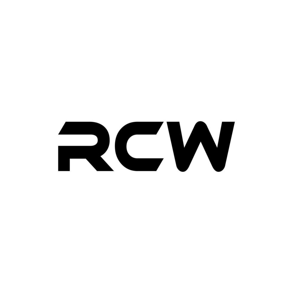 rcw brev logotyp design, inspiration för en unik identitet. modern elegans och kreativ design. vattenmärke din Framgång med de slående detta logotyp. vektor