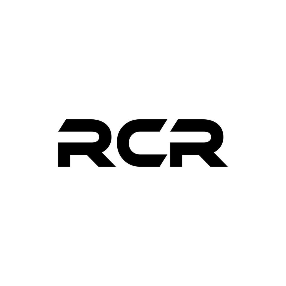 rcr brev logotyp design, inspiration för en unik identitet. modern elegans och kreativ design. vattenmärke din Framgång med de slående detta logotyp. vektor