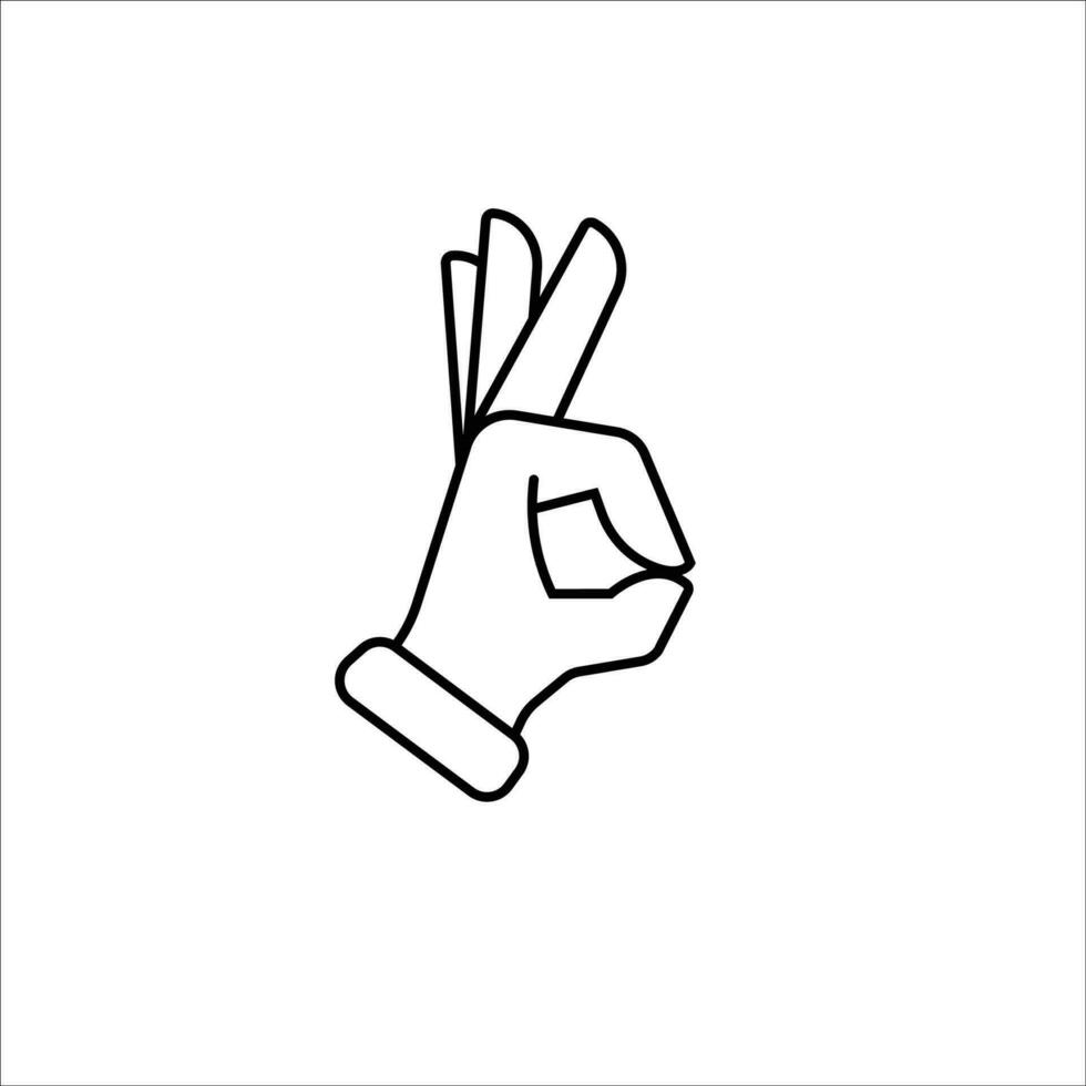 Finger Symbol Lager Vektor Illustration