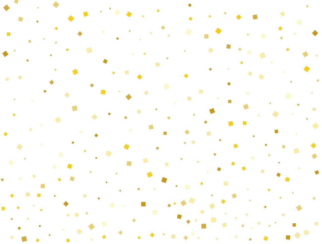bröllop gyllene fyrkant konfetti. vektor illustration