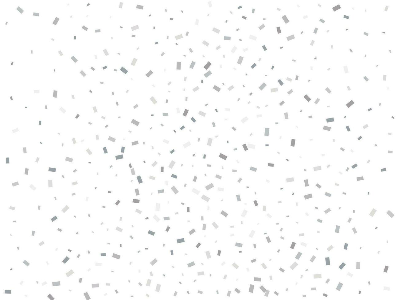 lyx silver- rektangulär glitter konfetti bakgrund. vit festlig textur. vektor