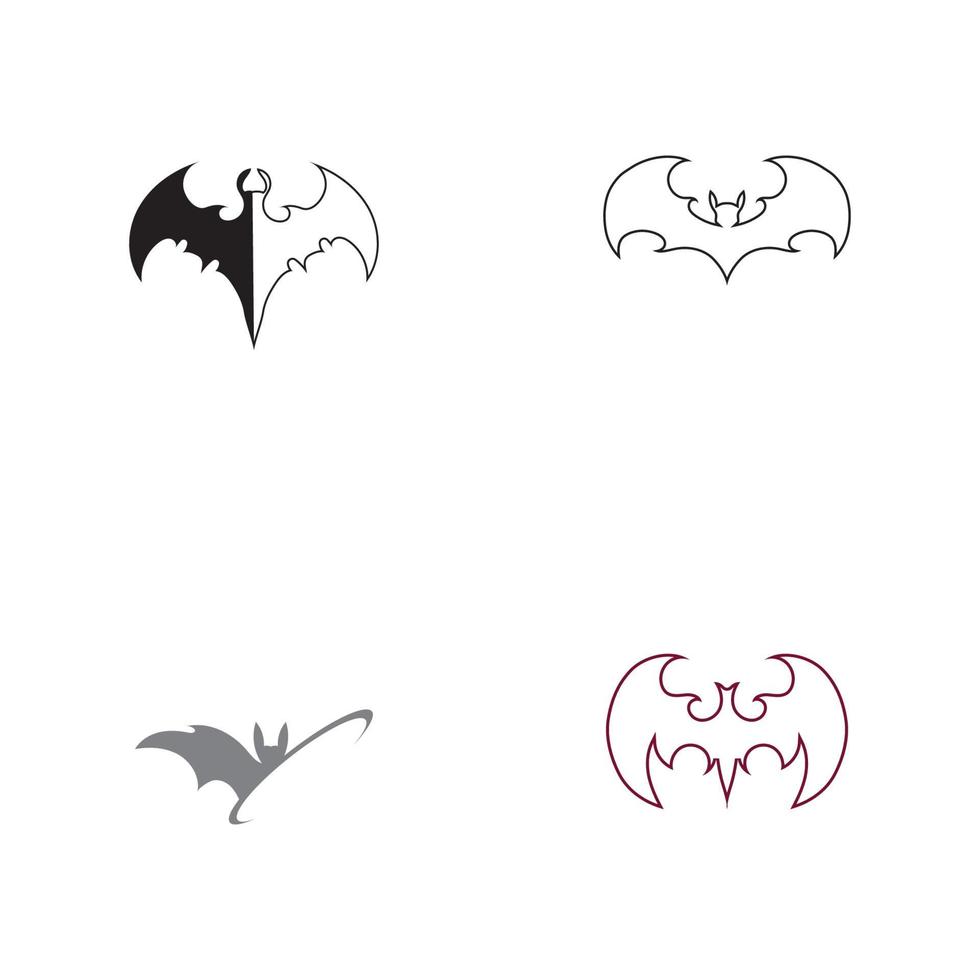 bat vektor ikon logotyp mall