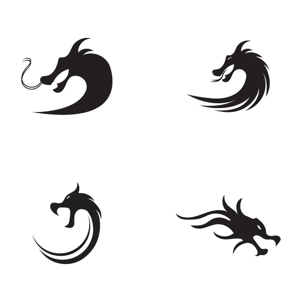 Drachen Vektor Icon Illustration Design Logo Vorlage