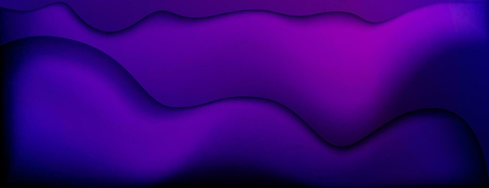 Vektor abstrakt glatt Welle Gradient Hintergrund. bunt Halbton schwarz Blau, lila Gradient Welle. modern Welle Gradient. passen zum Poster, Abdeckung, Banner, Broschüre, Webseite, Verkauf