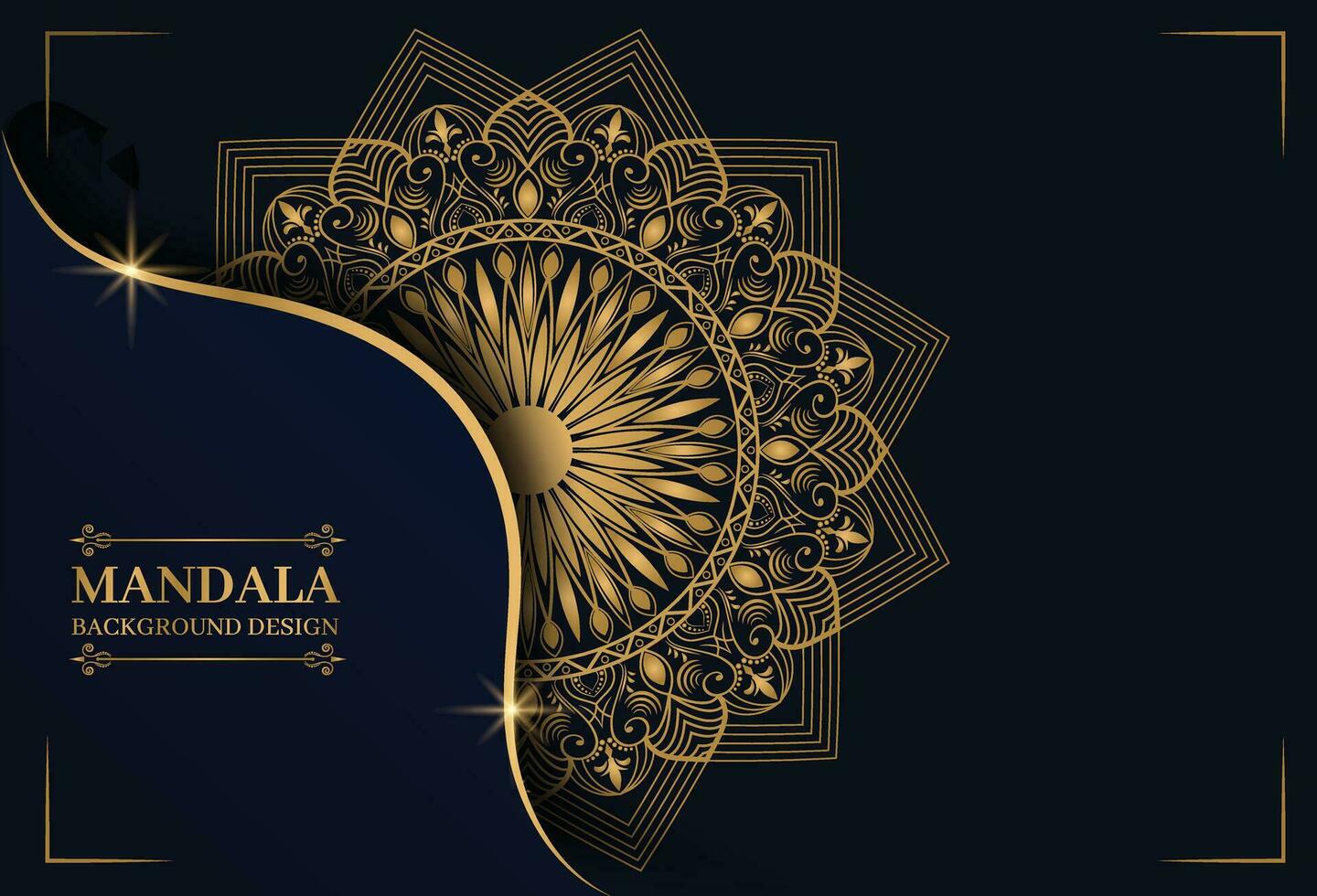 Luxus-Mandala-Hintergrund mit goldenem Arabeskenmuster arabisch-islamischer Oststil. Dekoratives Mandala im Ramadan-Stil. Mandala für Print, Poster, Cover, Broschüre, Flyer, Banner vektor