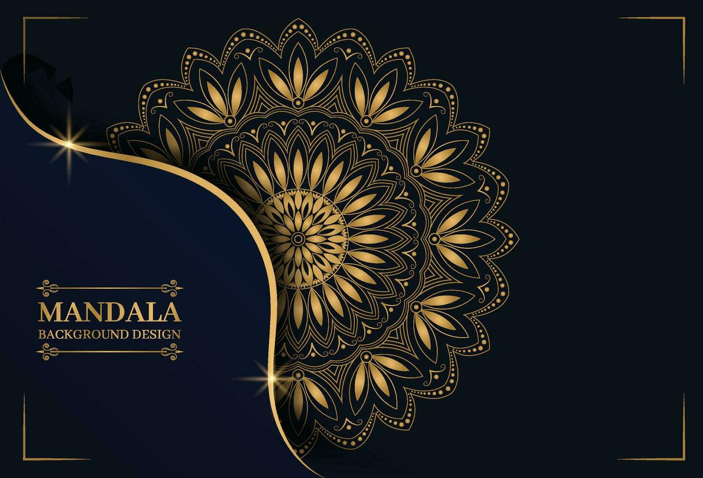 Luxus-Mandala-Hintergrund mit goldenem Arabeskenmuster arabisch-islamischer Oststil. Dekoratives Mandala im Ramadan-Stil. Mandala für Print, Poster, Cover, Broschüre, Flyer, Banner vektor