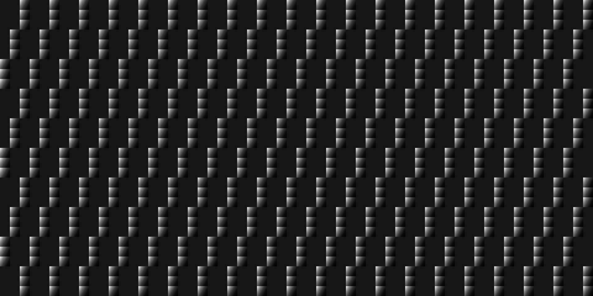 dunkel schwarz geometrisch Gitter Kohlenstoff Ballaststoff Hintergrund modern dunkel nahtlos Textur Pixel diagonal Linien vektor
