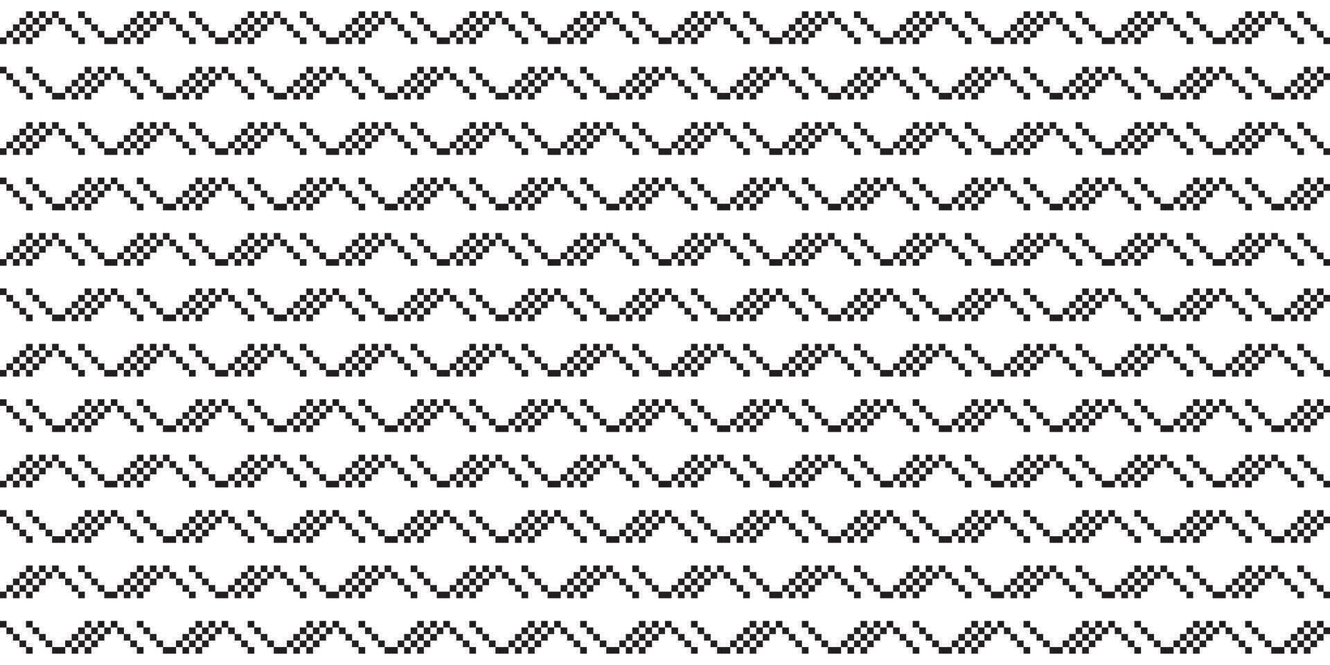 svartvit geometrisk rutnät pixel konst bakgrund modern svart och vit abstrakt mosaik- textur vektor