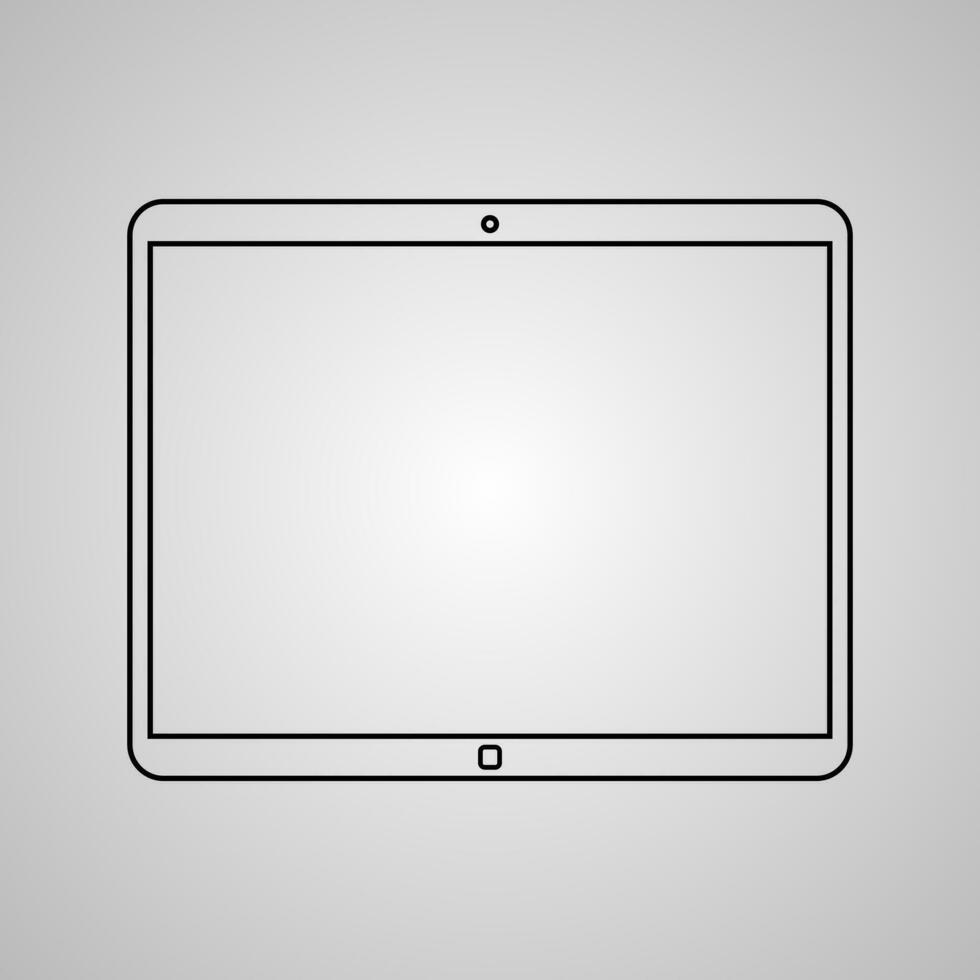 Tablette pc Symbol Vektor Illustration