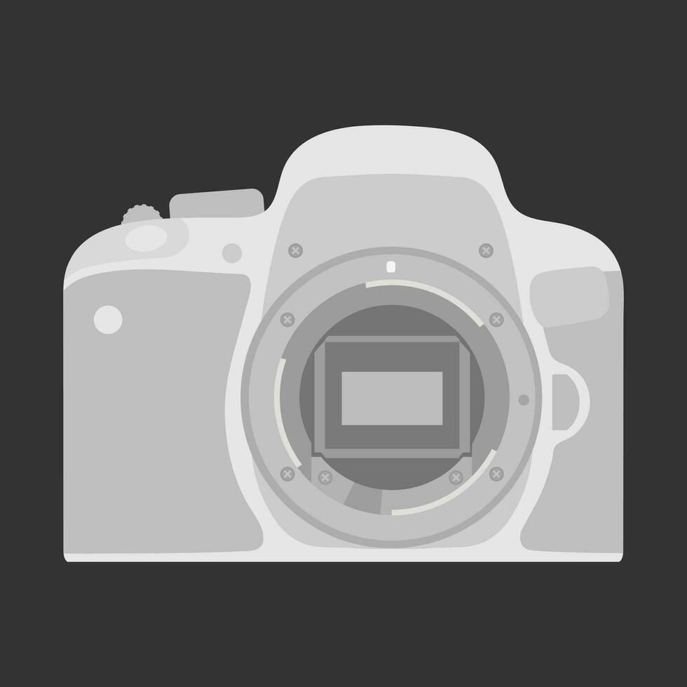 vektor kamera ikon platt illustration