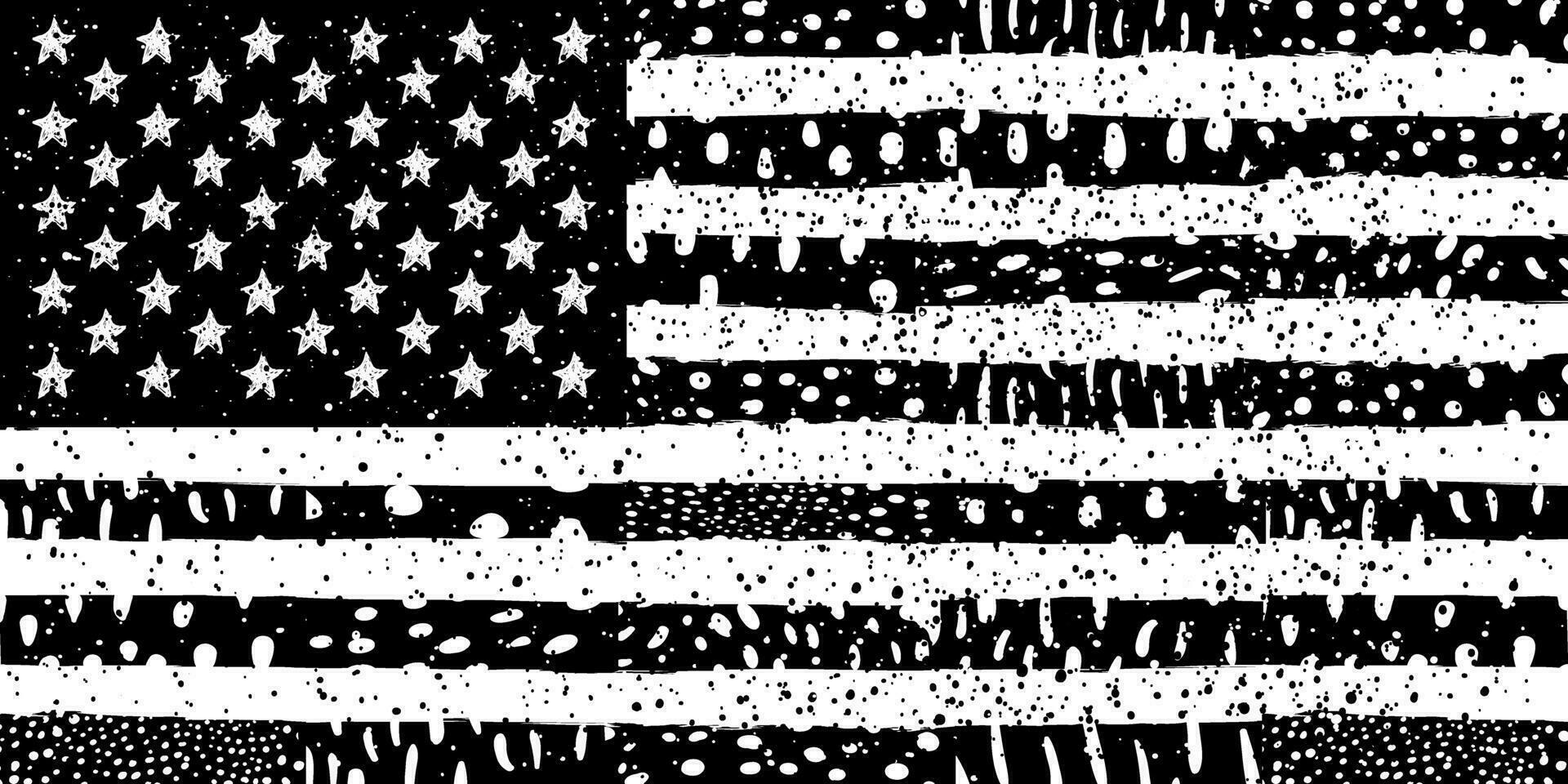 amerikanska flaggan med grunge textur vektor
