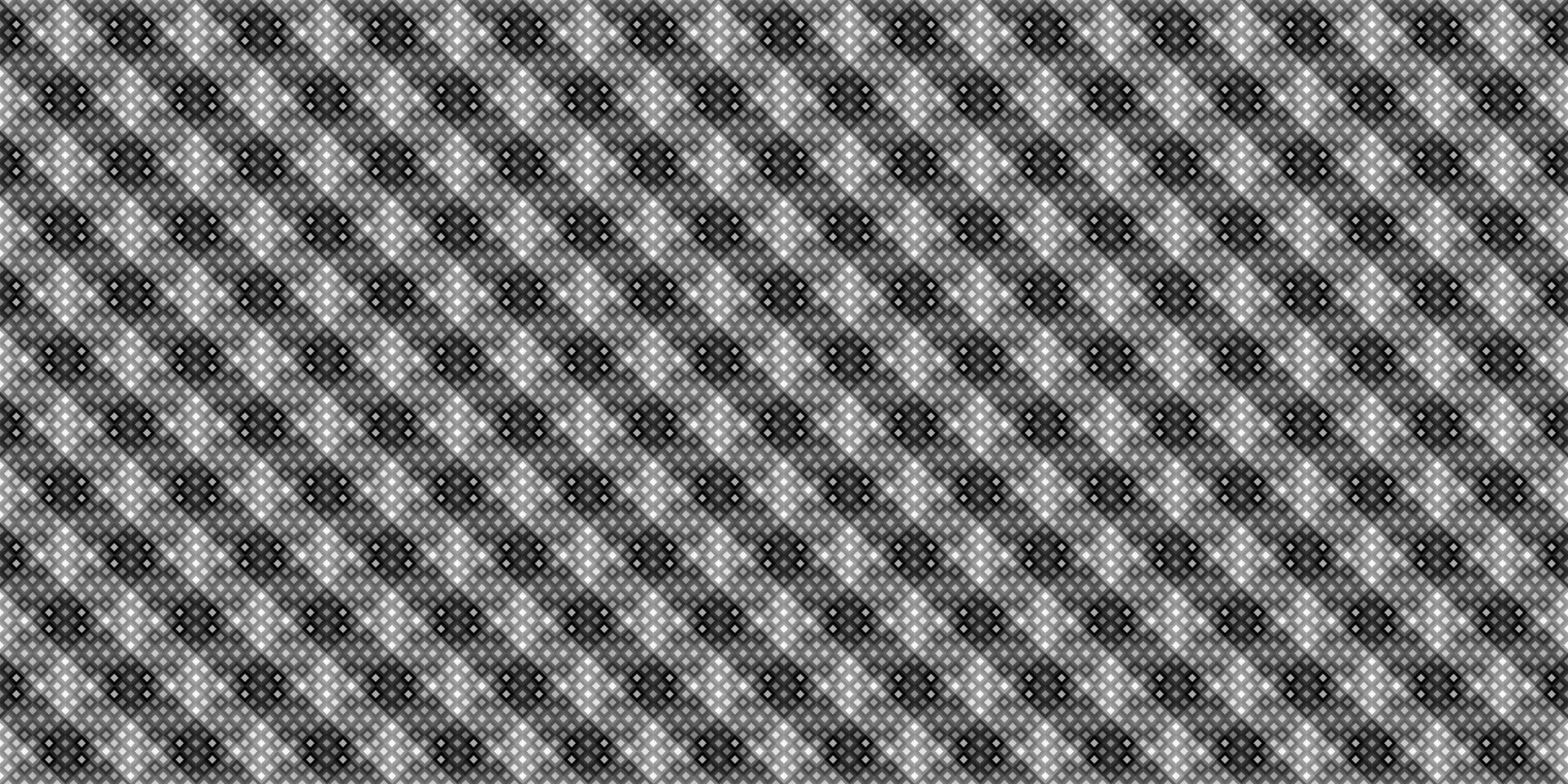 dunkel schwarz Pixel Mosaik abstrakt nahtlos geometrisch Gitter Hintergrund vektor