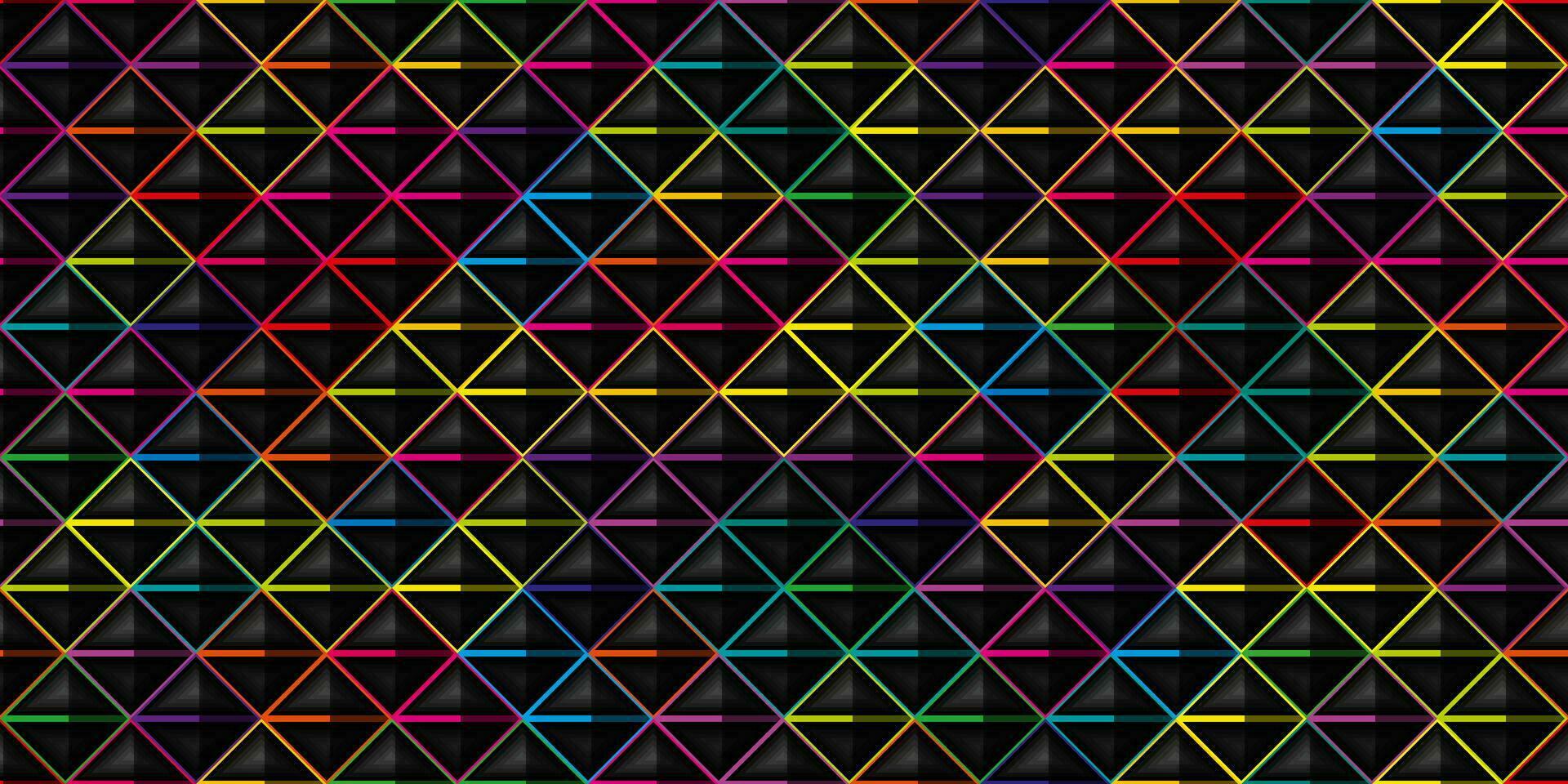 abstrakt bunt nahtlos geometrisch Gitter Hintergrund mit farbig Formen vektor