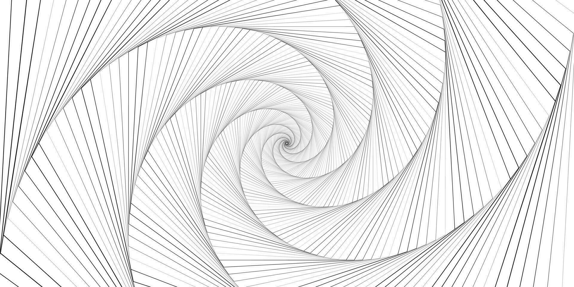 abstrakt bakgrund med spiral. svartvit textur. vektor illustration.