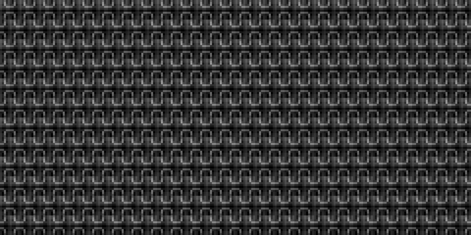 svartvit geometrisk rutnät pixel konst stil bakgrund modern svart och vit abstrakt mosaik- textur vektor