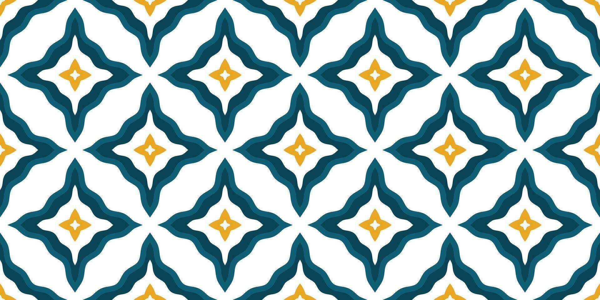 Mittelmeer Stil Keramik Fliese Muster ethnisch Volk Ornament bunt nahtlos geometrisch Muster vektor