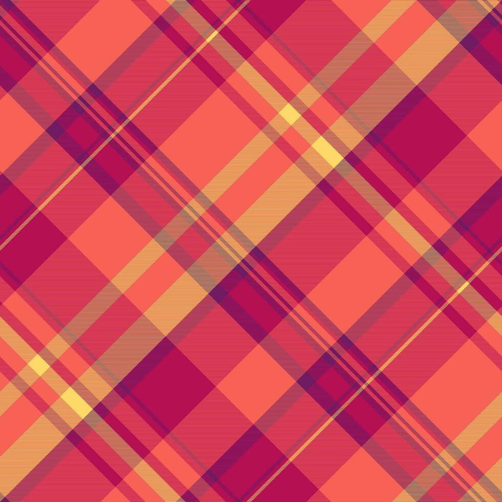 Textur Textil- nahtlos von Stoff Vektor Plaid mit ein Hintergrund prüfen Tartan Muster.