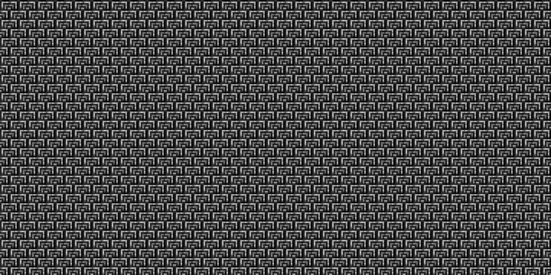 dunkel schwarz Pixel Mosaik abstrakt nahtlos geometrisch Gitter Hintergrund vektor