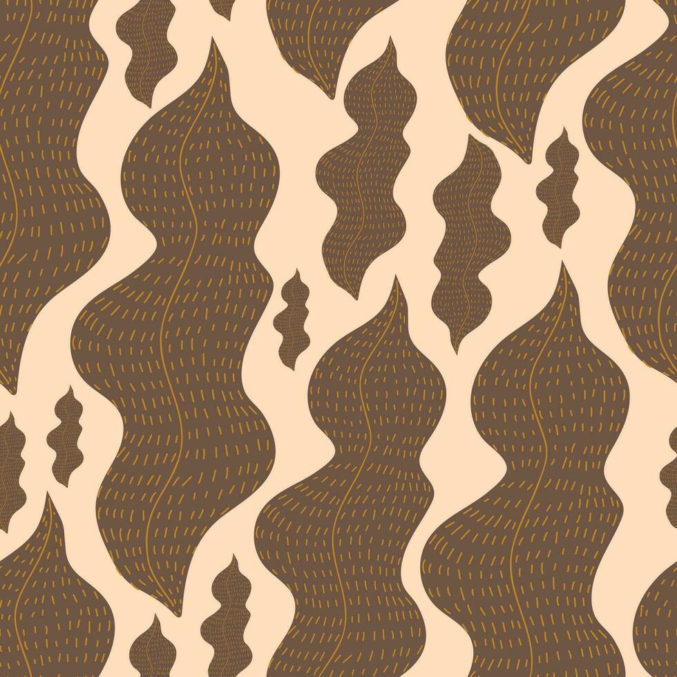 nahtlos tropisch Muster mit Blätter. bunt Vektor, eben Stil. Urwald Sommer- Design zum Stoff, drucken, Textil, Verpackung. vektor
