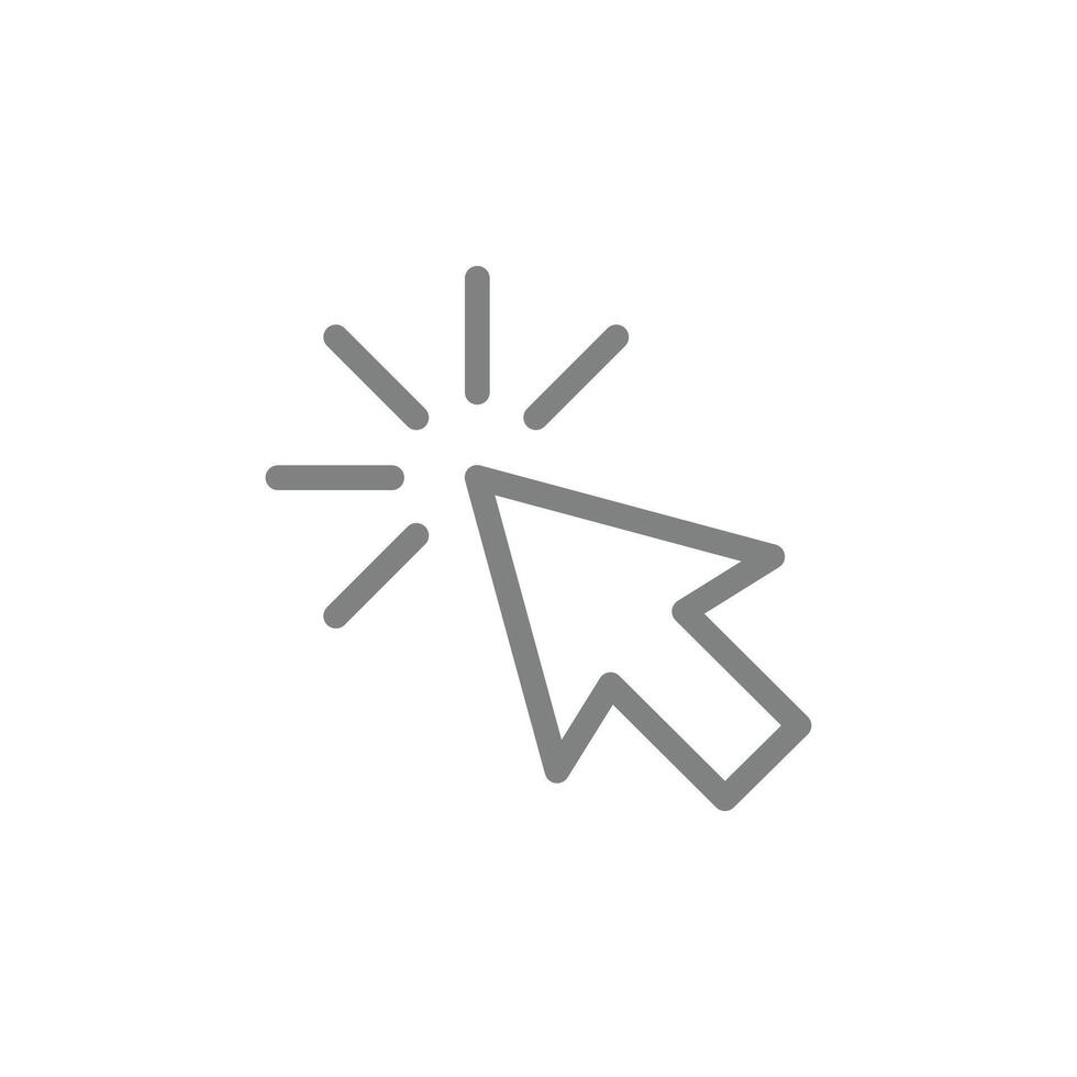 grå markören linje konst ikon. vektor översikt symbol i trendig platt stil isolerat på vit bakgrund.