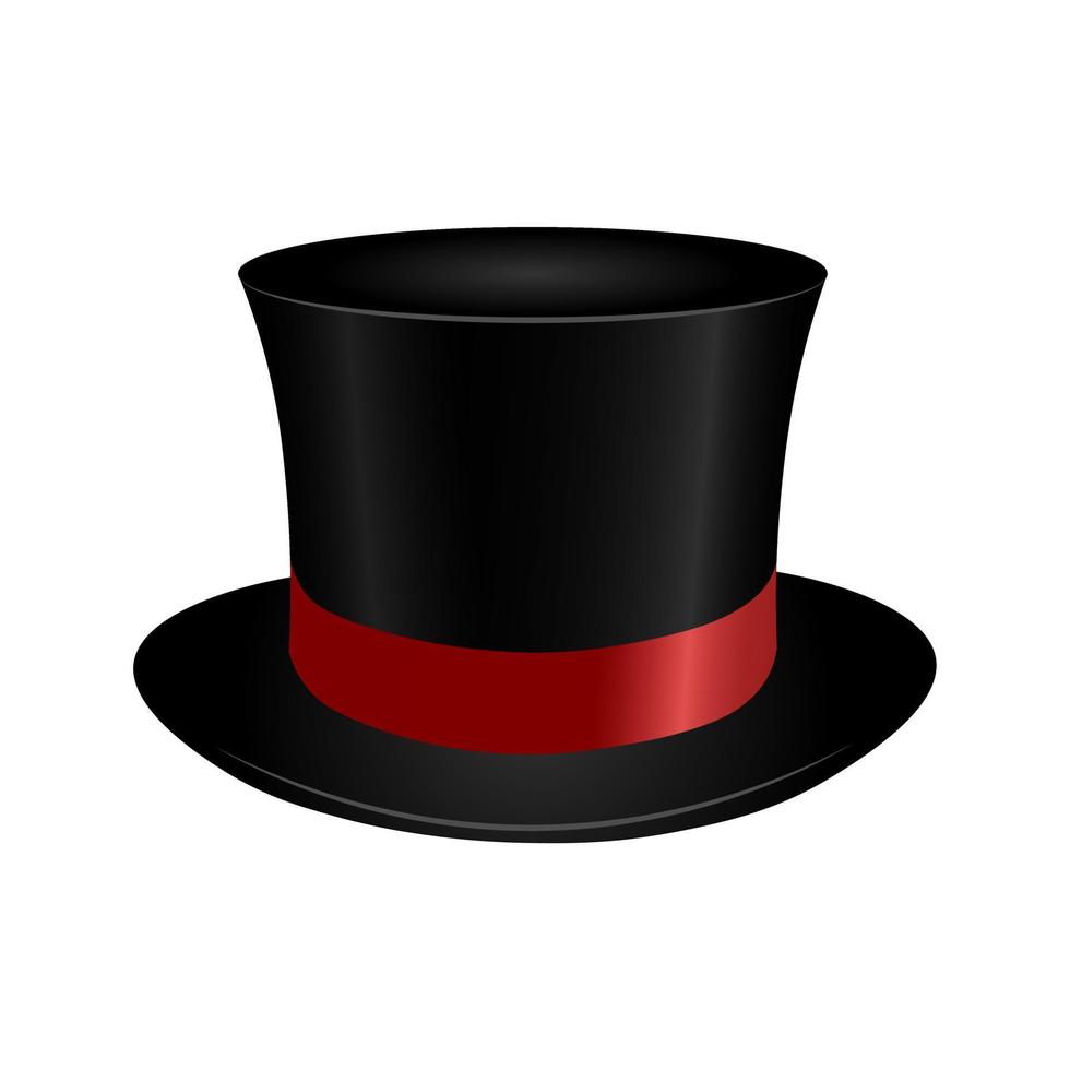 gentleman cylinder hatt för webbdesign mode och vintage man hatt vektor