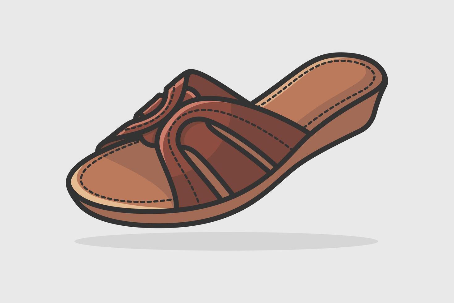 weiblich Mode elegant Schuhwerk Slipper Vektor Illustration. Schönheit Mode Objekte Symbol Konzept. stilvoll und beiläufig modisch Slipper Vektor Design.