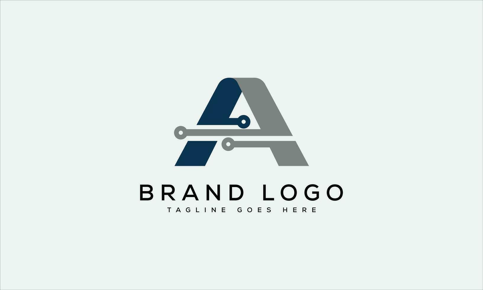 Brief ein Logo Design Vektor Vorlage Design zum Marke.