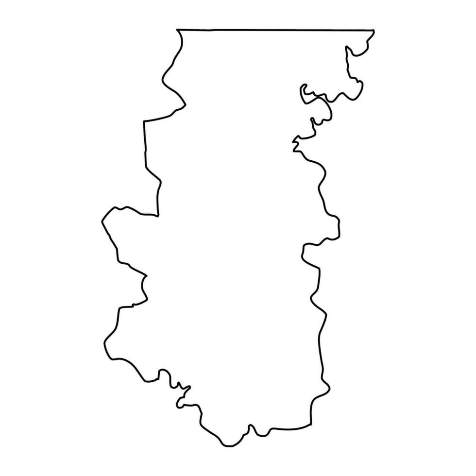 bafata Region Karte, administrative Aufteilung von Guinea Bisau. Vektor Illustration.