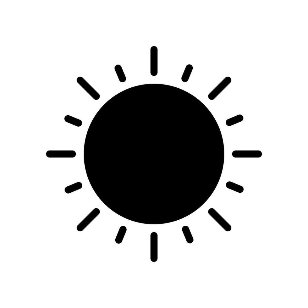 sonnig Symbol Design Vektor Vorlage