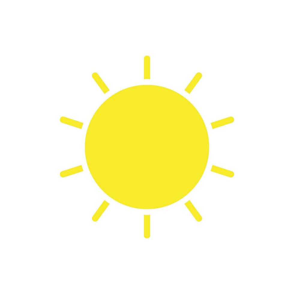 sonnig Symbol Design Vektor Vorlage