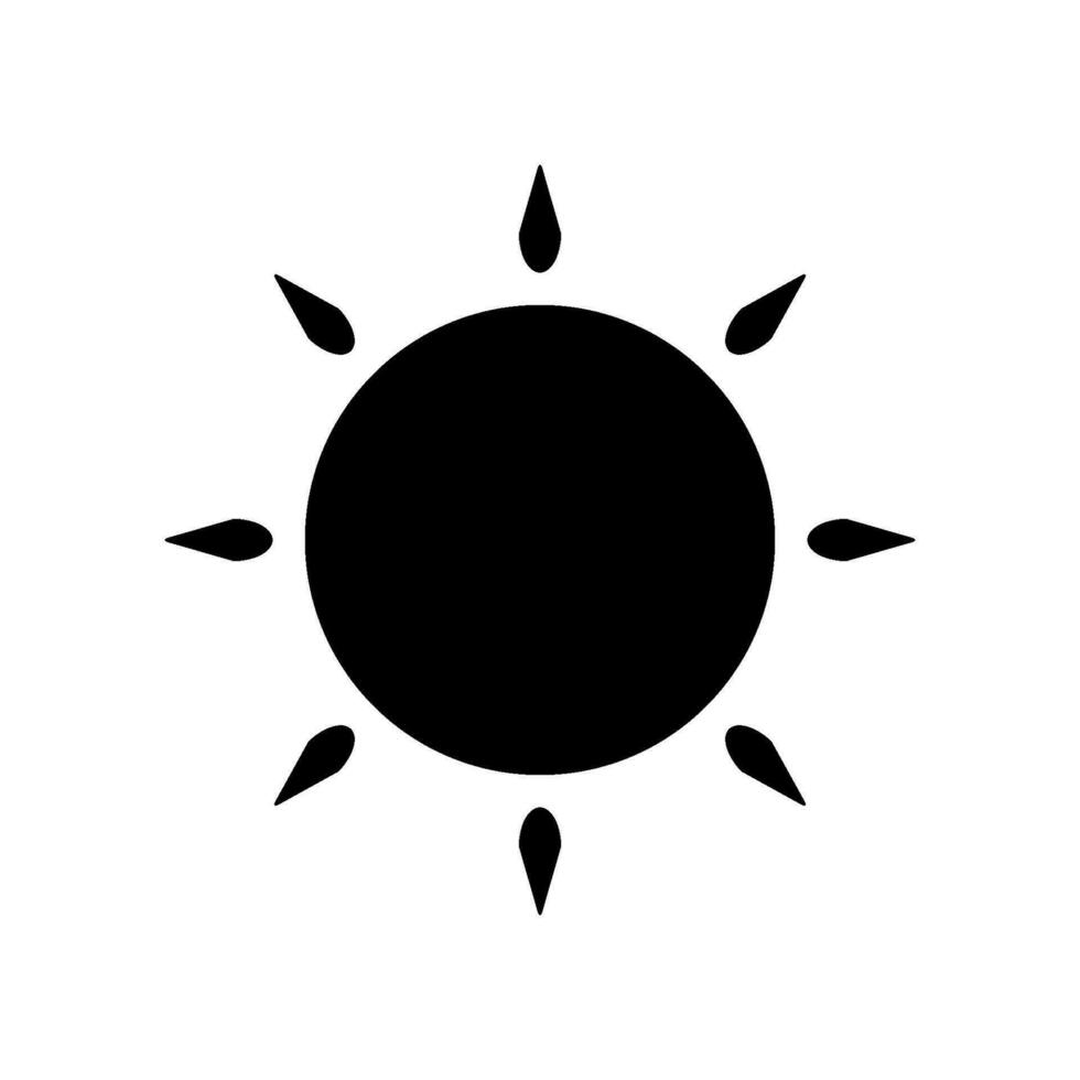 sonnig Symbol Design Vektor Vorlage