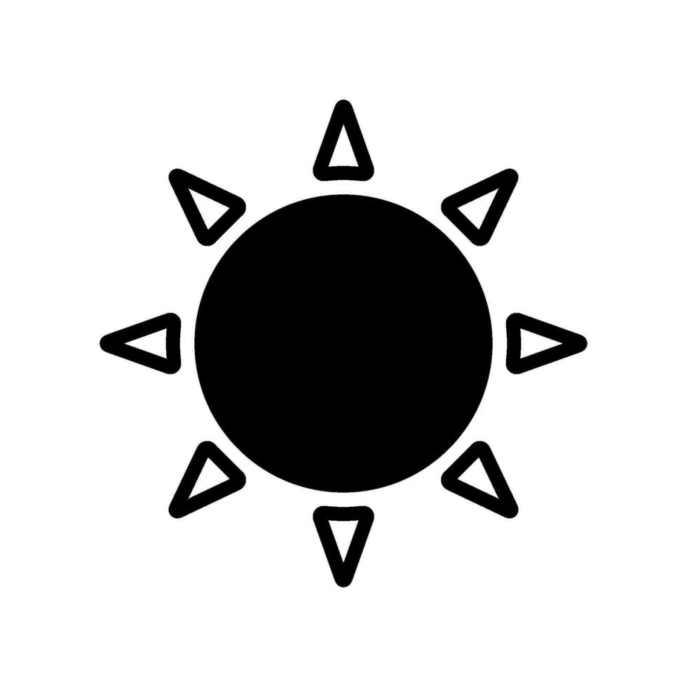 sonnig Symbol Design Vektor Vorlage