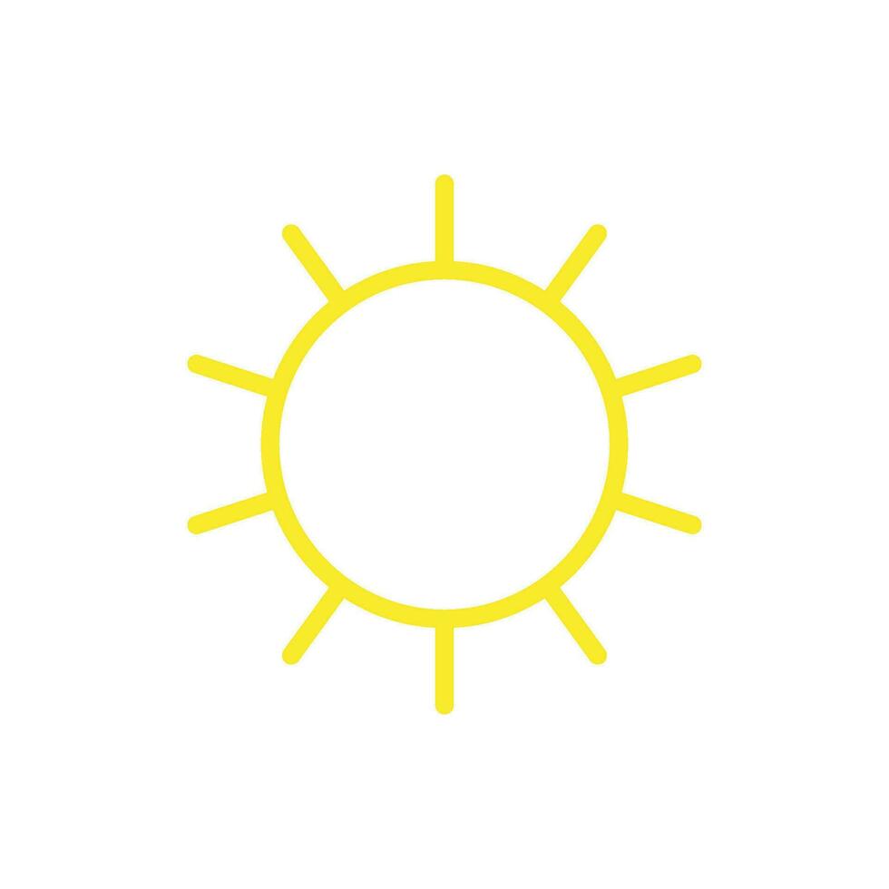 sonnig Symbol Design Vektor Vorlage