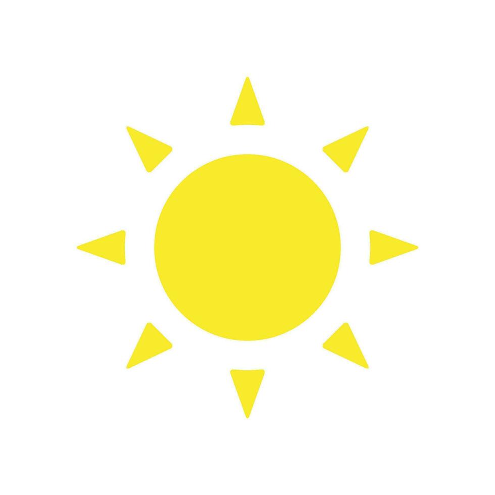 sonnig Symbol Design Vektor Vorlage