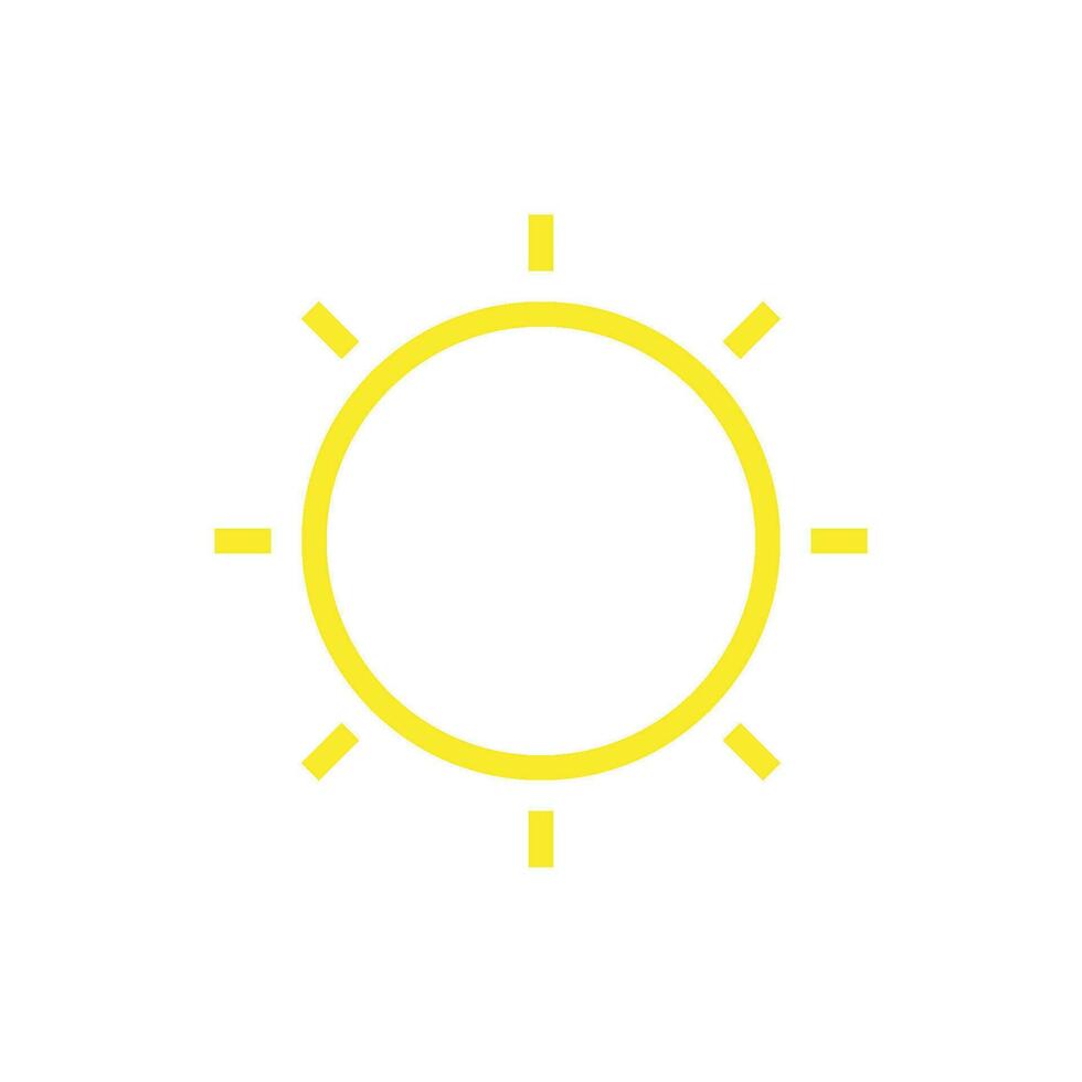 sonnig Symbol Design Vektor Vorlage