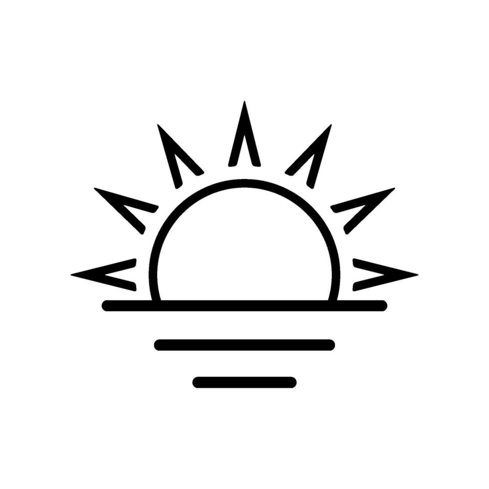 soluppgång ikon design vektor mall
