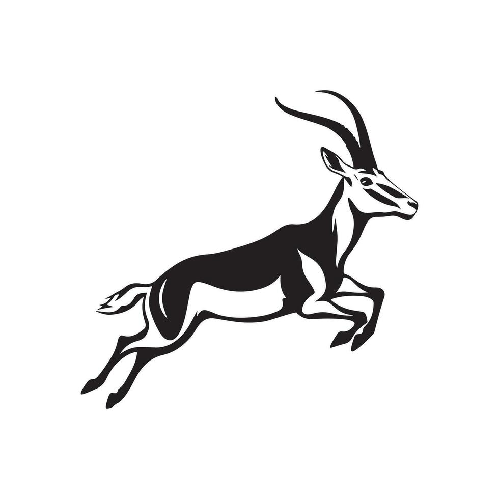 Antilope Lager Vektor Bilder, Illustration von ein Antilope